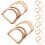 Mlins 10 Silberne D-Ringe Befestigungsmittel Herren 3,5x3,3 Cm 7