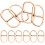 Mlins 10 Silberne D-Ringe Befestigungsmittel Herren 3,5x3,3 Cm 11