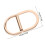Mlins 10 Silberne D-Ringe Befestigungsmittel Herren 3,5x3,3 Cm 2