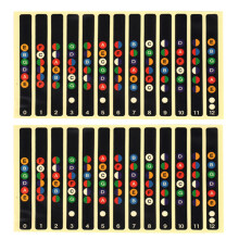 10Stk Gitarren Noten Werkzeug Musikalisches Alphabet Aufkleber