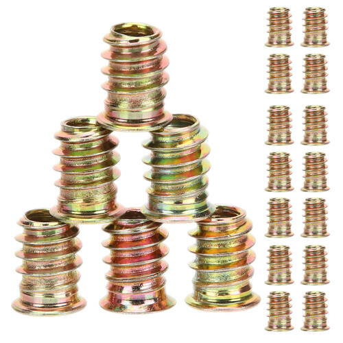 40St Meubel Moeren Van Carbonstaal, Gouden Threaded Insert