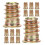 40St Meubel Moeren Van Carbonstaal, Gouden Threaded Insert 11