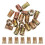 40St Meubel Moeren Van Carbonstaal, Gouden Threaded Insert 3