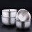 Double Wall Metal Bowl Silver 1pack 5.7x5.7x3.1in 6