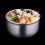 Double Wall Metal Bowl Silver 1pack 5.7x5.7x3.1in 7
