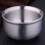 Double Wall Metal Bowl Silver 1pack 5.7x5.7x3.1in 11
