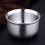 Double Wall Metal Bowl Silver 1pack 5.7x5.7x3.1in 9