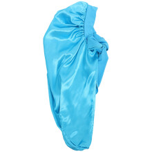 Streamer Long Miss Satin Turban Hut Himmelblau