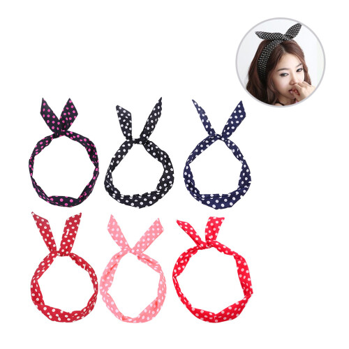 Knotted Hair Band Sortierte Farben 6 2