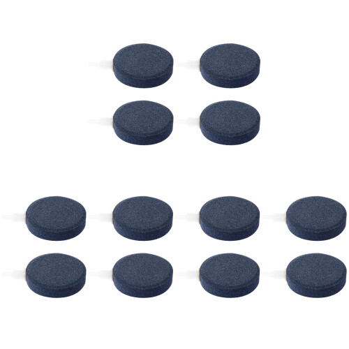 12 Pcs Aquarium Air Stone Fish Tank Bubble Disc 2