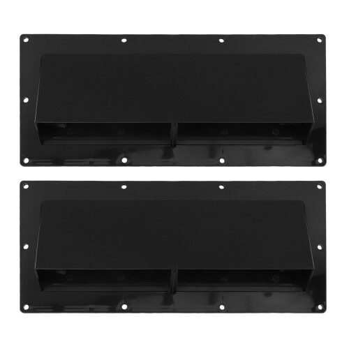2Pièces Cache Vent De Chauffage Et Douche Camping-Car Plastique Noir 2