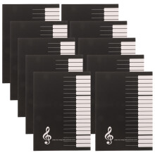 10 Stave Book Staff Gitarren Klavier Notizbuch Manuskript