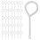 200 Pcs Fire Extinguisher Latch Set 5.30x2.00x0.30cm Silver 1