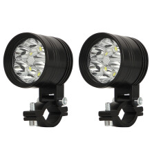 2 Stuks Hoge Lichtsterkte Zwart Motorfiets Hulplampen