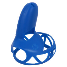 1Paire Housses Poignées Silicone Bleu Vr Antichoc Et Respirant