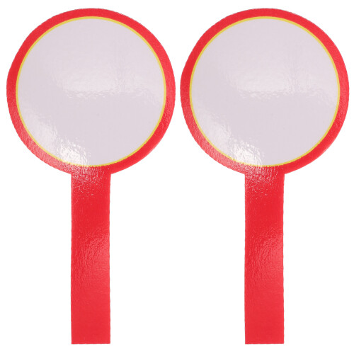 Dry Wipe Scoreboard Kunststoff Rot Richter Wettkämpfe Pack 2