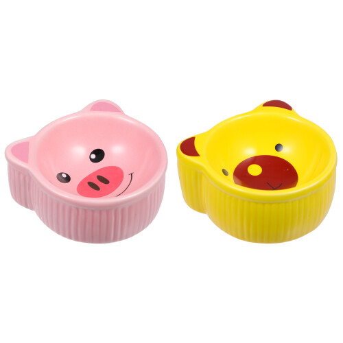 2 Kleintierbehälter Chinchilla Futterautomat Hamster Futtertrog