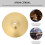 Cymbals Für Drums Messing Beckenset Golden 10