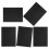 5Stk Heat Shrinkable Sheets Bops Schwarz Für DIY Projekte 1