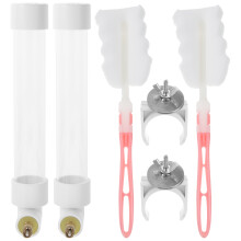 2 Sets Parrot Trinkbrunnen Groß Kunststoff Weiß Wachtel