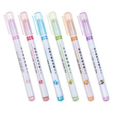 6 St Curve Pattern Highlighter Stifte Marker