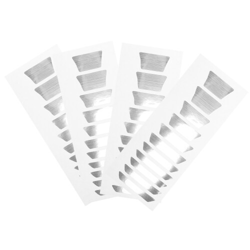 4 Bögen Fingerboard Aufkleber Musik Deko Silber 2