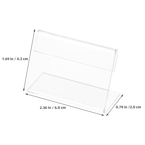 30 . Visitenkartenhalter Desktop Display Schild Transparent 1