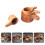 4 Kaffeebohnen Messlöffel Holz Mit Cup 6