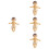 4Stk Harz Baby Jesus Puppe Figur 7