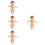 4Stk Harz Baby Jesus Puppe Figur 8