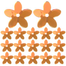 Craft Pailletten Gouden Bloem Ontwerp Pvc 1 Set 0,4 x 0,4 x 0,04 Inch