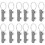 12 Stuks Zinklegering Skateboard Sleutelhangers 5