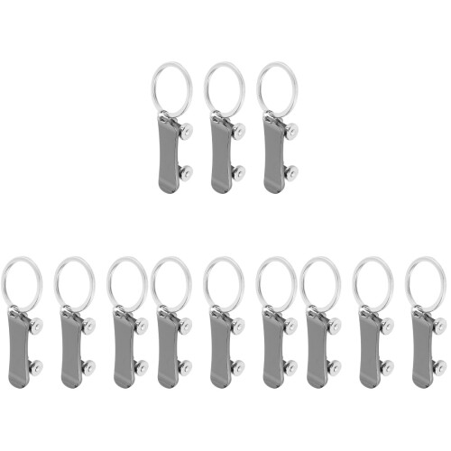 12 Stuks Zinklegering Skateboard Sleutelhangers 1