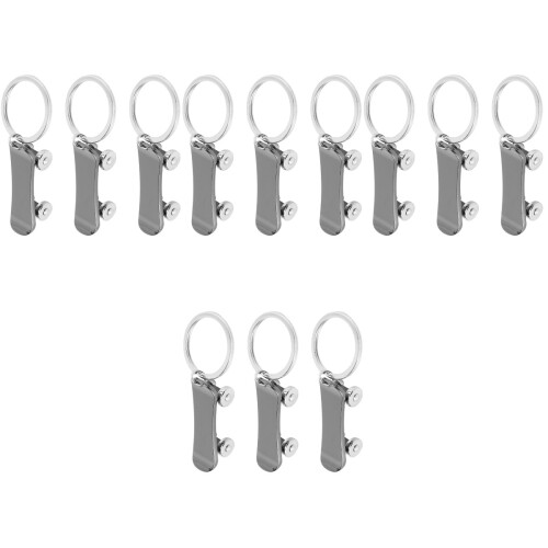 12 Stuks Zinklegering Skateboard Sleutelhangers 2