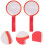 Worgeous 2 Whiteboard Paddles Voor Studenten Rood 4
