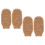 4 Jute Duschhandschuhe Peeling Für 1