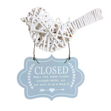 Raindrops  Soliciting Decorative Doorplate Sign Ornament For Business