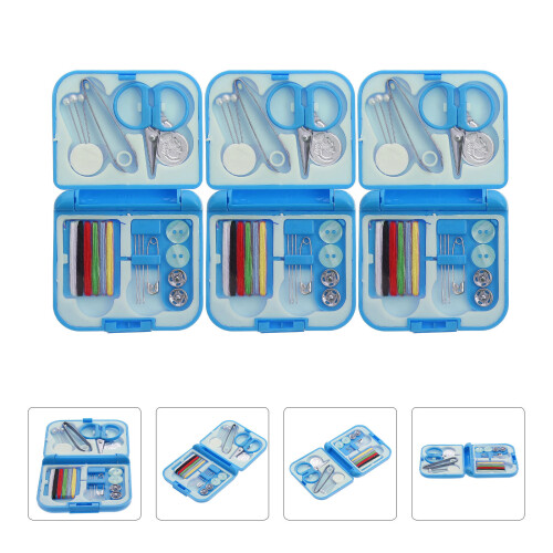3 Boxen Nähset Manuell Legierung Stickgarn Reise 2