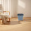 Office Mülleimer Für Schreibtisch Badezimmer Grau 3