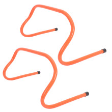 2Set Rechteckige Orangefarbene Hürden Für Outdoor Fitness