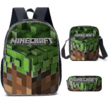 (3pcs, O) KINZON  Primary And Secondary School Schoolbags  Game Peripheral Backpack Three-piece Set