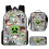 (3pcs, Z) KINZON  Primary And Secondary School Schoolbags  Game Peripheral Backpack Three-piece Set 1