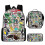 (3pcs,U)KINZON  Primary And Secondary School Schoolbags  Game Peripheral Backpack Three-piece Set 1
