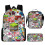 (3pcs,W)KINZON  Primary And Secondary School Schoolbags  Game Peripheral Backpack Three-piece Set 1
