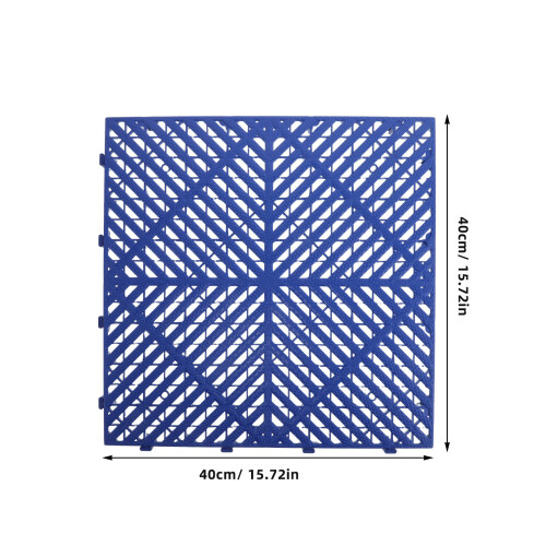 Interlocking Blaue Kunststoff Garage Bodenfliesen Gittermatte 1