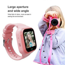 (Black) 2023 Kid Tracker Smart Watch 4g Sim Lbs/wifi/gps Position Hd Camera Sos Call Safety