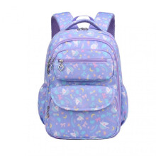 (Small size, Purple) Primary School Bags Multicompartment Fashion School Bag School Student Supply