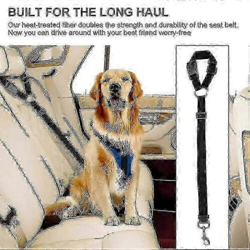 (Sky Blue)Pet Seat Belt For Car - Adjustable Dog Safety Harness With Elastic Buffer 1