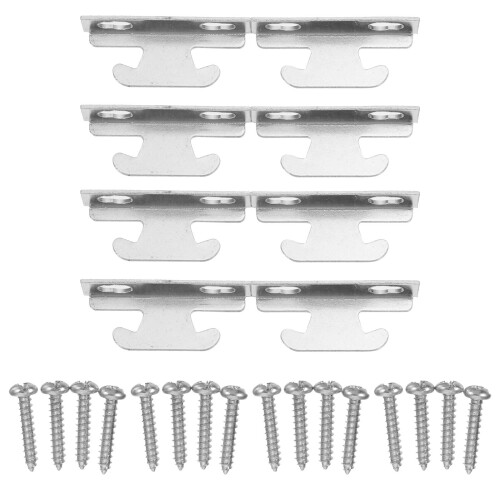 Curtain Rod Brackets Für Home Use Silber 4 Sets 2