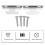Curtain Rod Brackets Für Home Use Silber 4 Sets 8